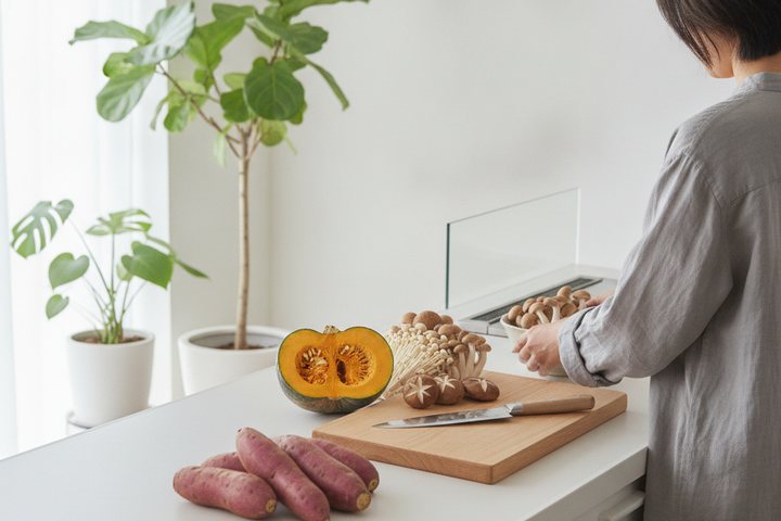 秋の野菜を使い切る——さつまいも・きのこ・かぼちゃの下ごしらえ