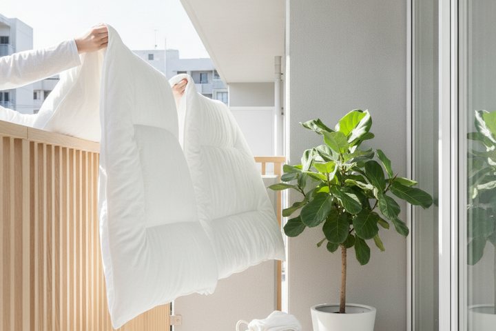 秋の布団の手入れ——干す時間帯と、しまう前に確かめること
